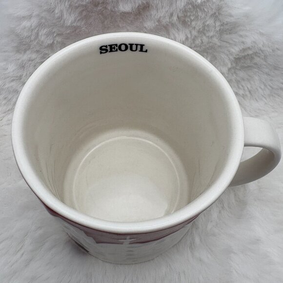 Starbucks Relief Mug SEOUL RED 2013 Christmas Holiday Coffee Mug (SKU: 278MI) - Picture 6 of 8